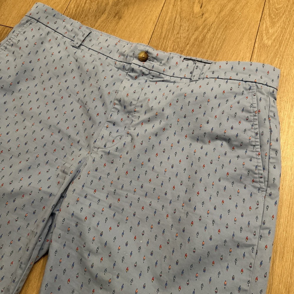 Vineyard Vines Men's Breaker Shorts Blue Print All Over Chino Beach‎ Preppy 38